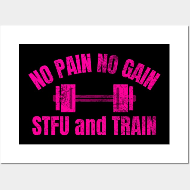 No Pain No Gain Wall Art by IndiPrintables